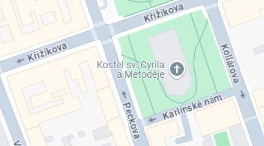 Spojka Events, map.