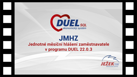 Jednotné měsíční hlášení zaměstnavatele (JMHZ) v DUELu
