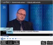 Záznam vysílání ČT24 z 22.04.2010.