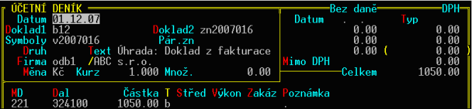 Zaplacené zálohy v roce 2007 a vyúčtování v novém roce v souvislosti se změnou snížené sazby DPH