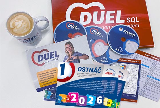 Verze DUEL a STEREO pro rok 2026 jsou v distribuci.