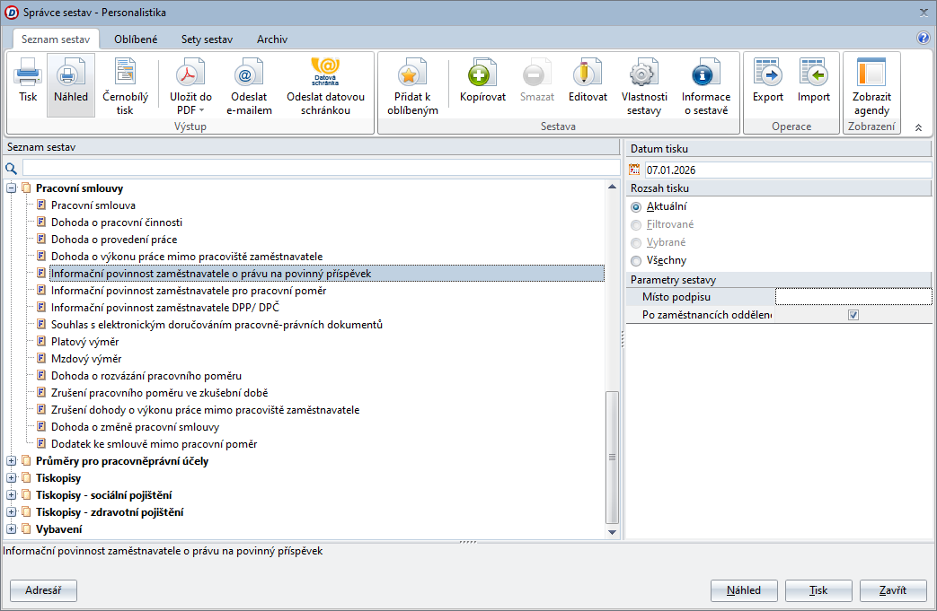 Titulní stránka PDF dokumentu