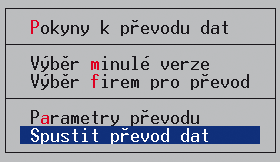 Převod dat.